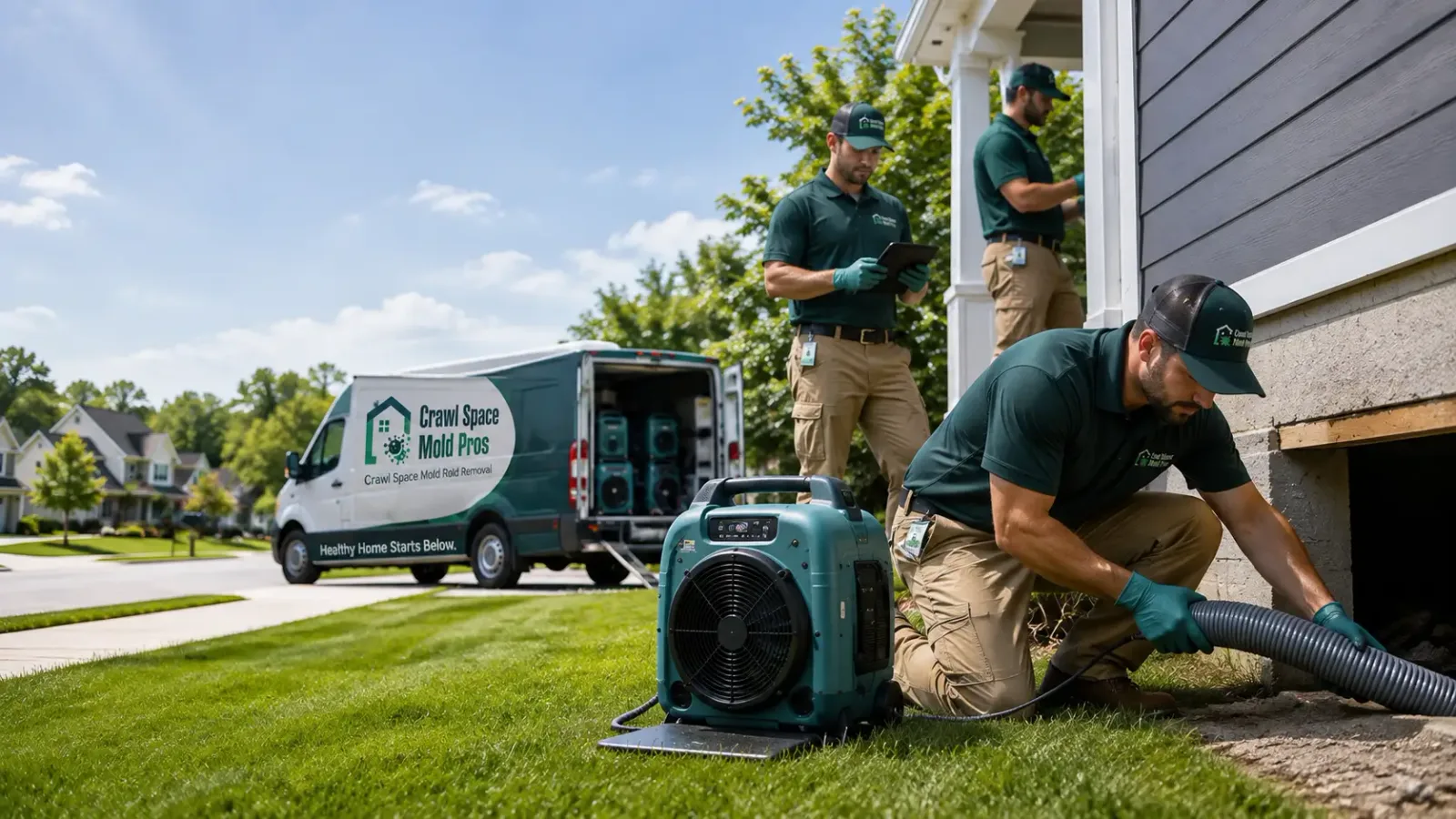 Crawl Space Mold Removal in Lyons, MI